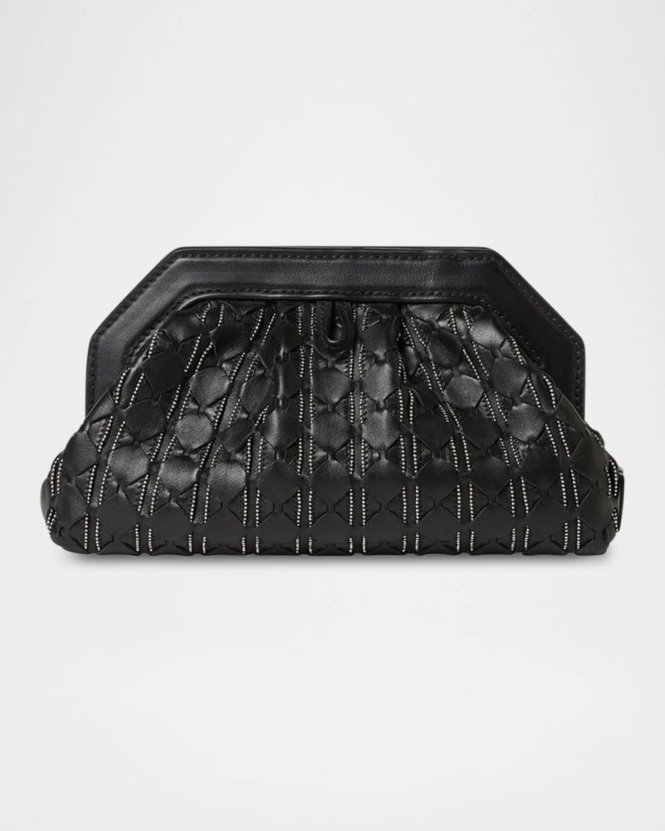 Secret Mini Mosaic Leather Clutch Bag with Chain